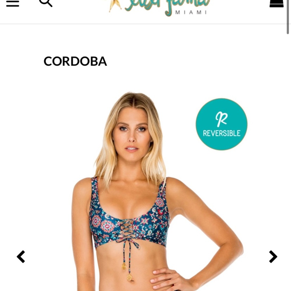 NWT luli fama cordoba bikini set